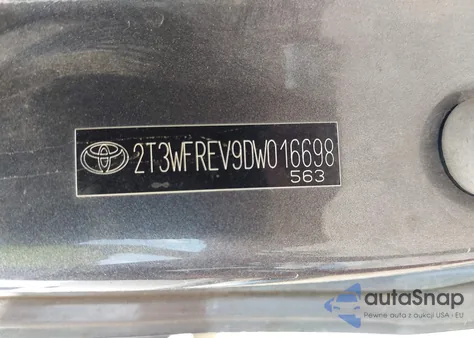 2013 Toyota Rav4 Xle из США, поврежденный, VIN 2T3WFREV9DW016698